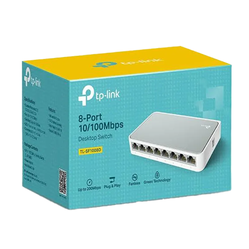 TP-LINK DESKTOP SWITCH 8 PORT 10&100MBPS TL-SF1008D Mascom International.webp